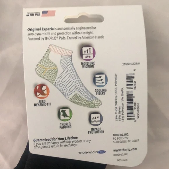 Thorlos Experia 3 Packs- Black - Picture 7 of 7